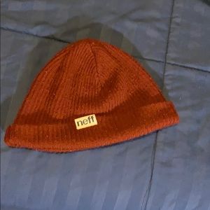 Maroon neff hat